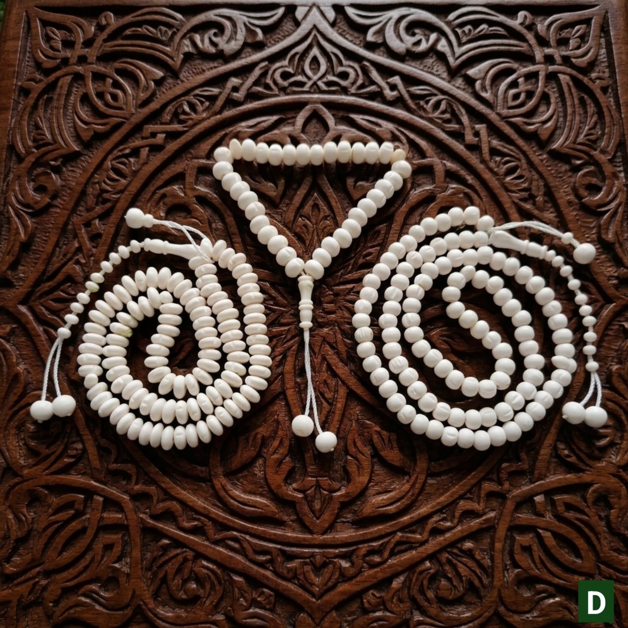 pack of 3 camel bone tasbeeh 100+100+33