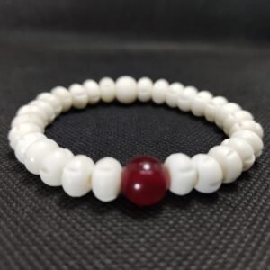 camel bone bracelet with one bead yaqoot stone