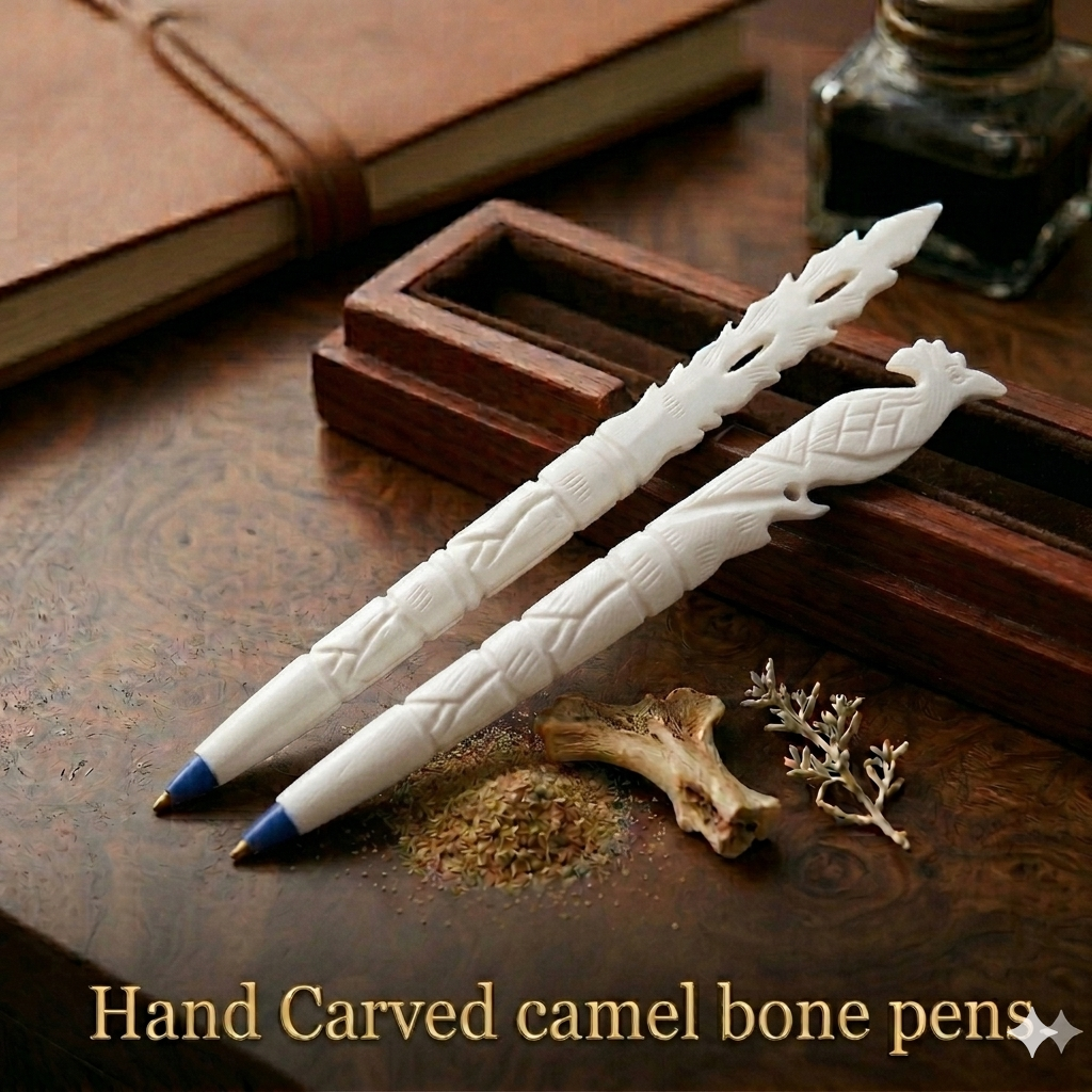 camel bone ball point pen 2 pieces deal