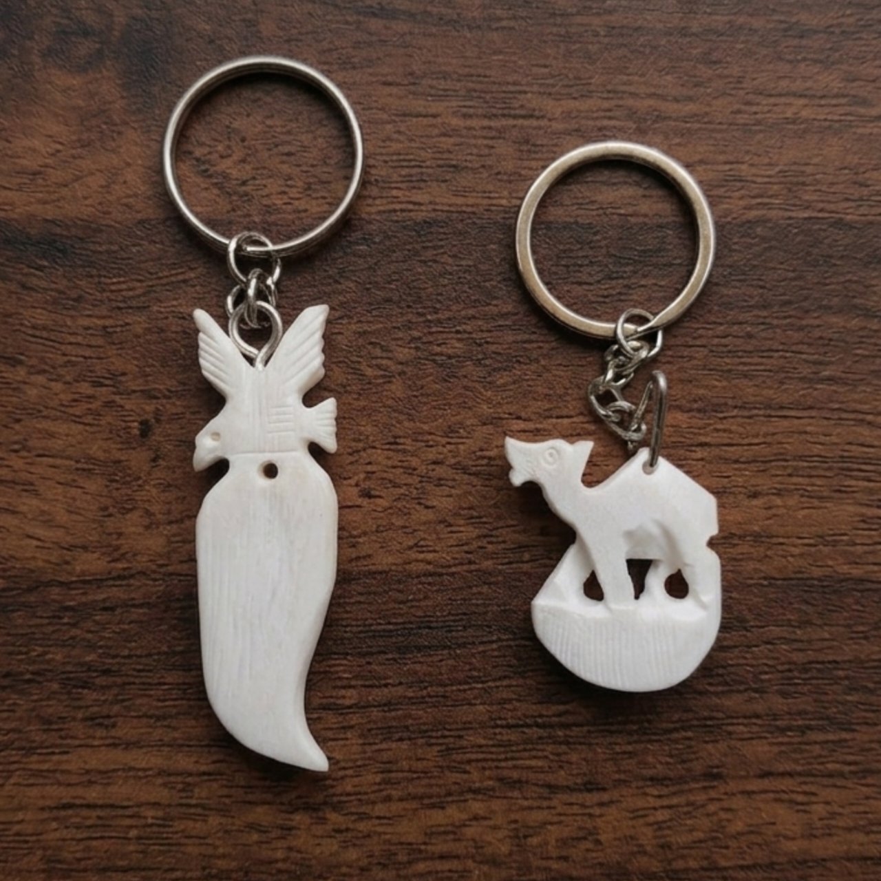 camel bone keyring 2 pieces e+c | camel bone keychain
