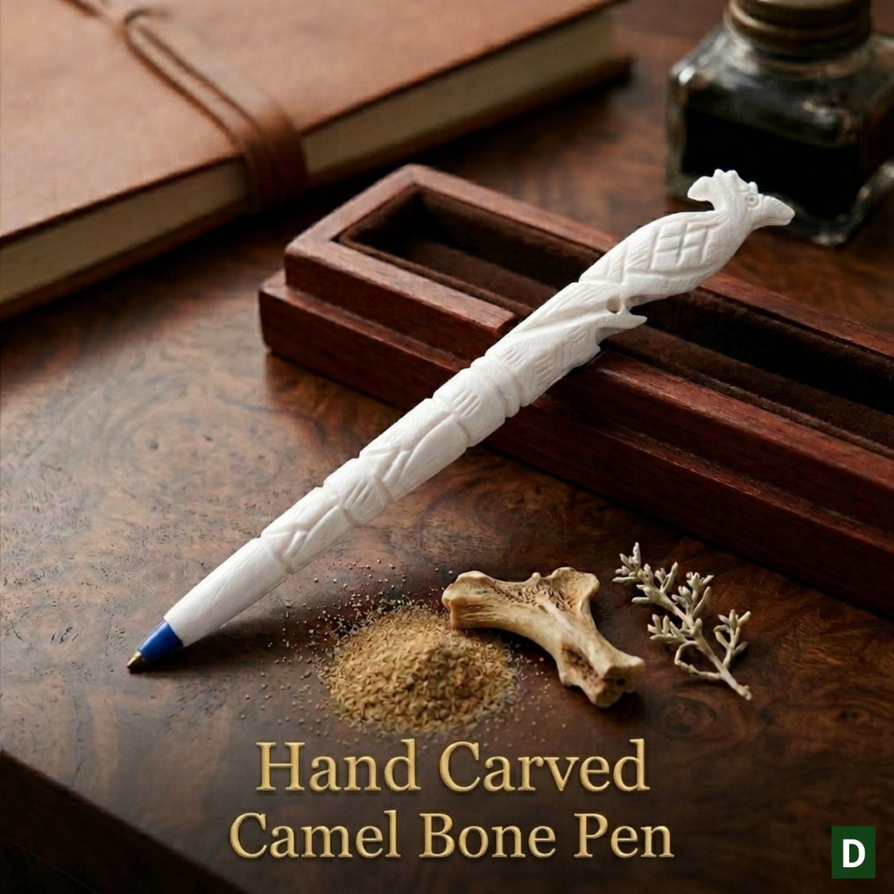 camel bone ball point pen eagle style