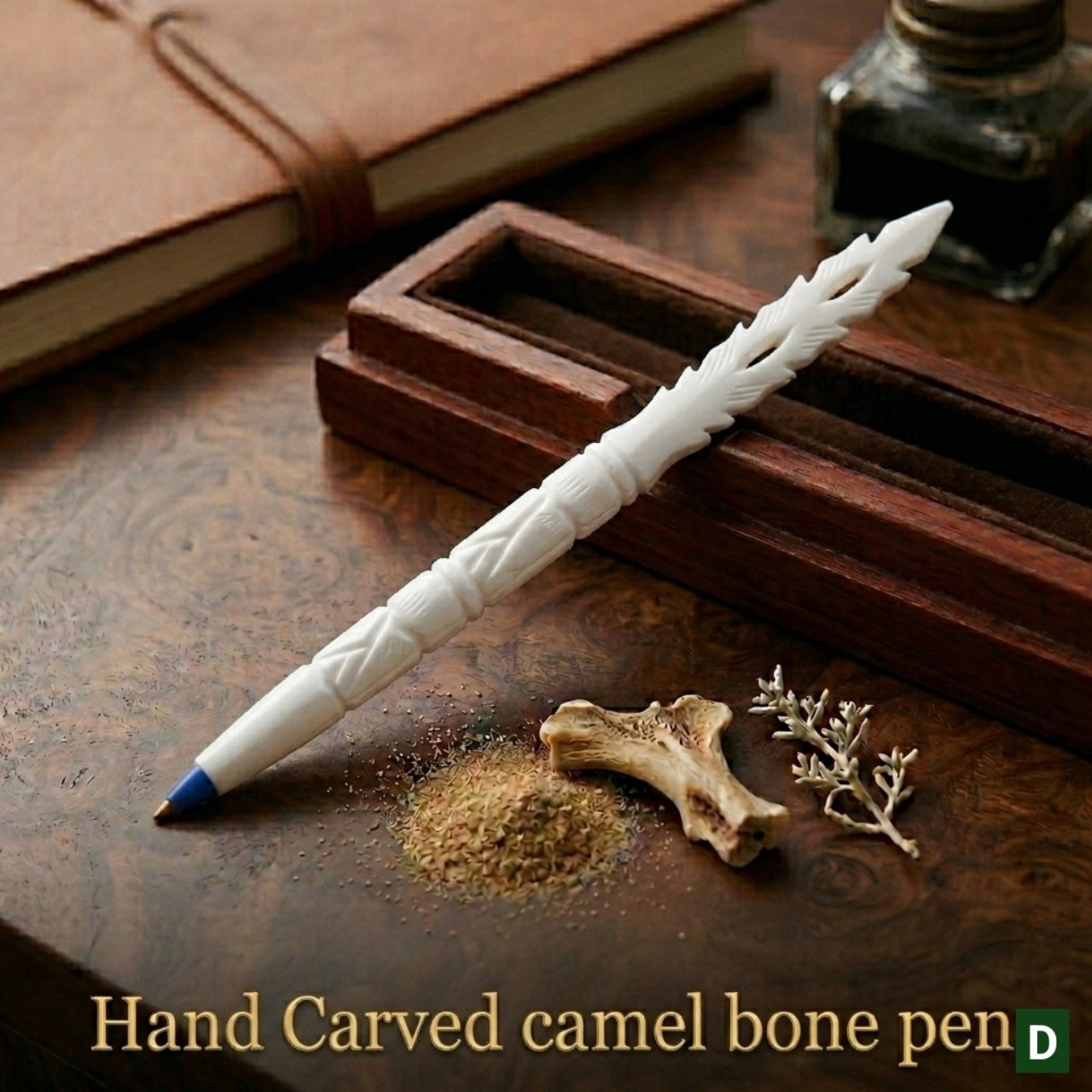 camel bone ball point pen royal design