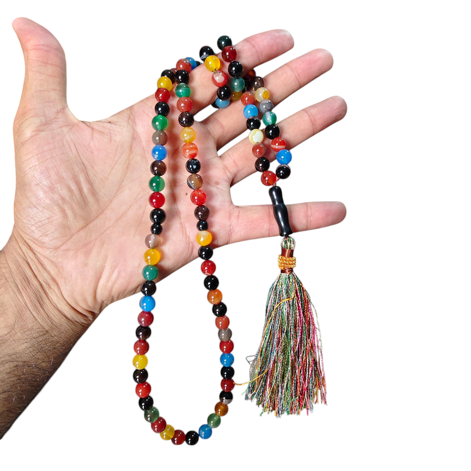 ummul baneen multi aqeeq stone tasbeeh 100 beads 8mm size