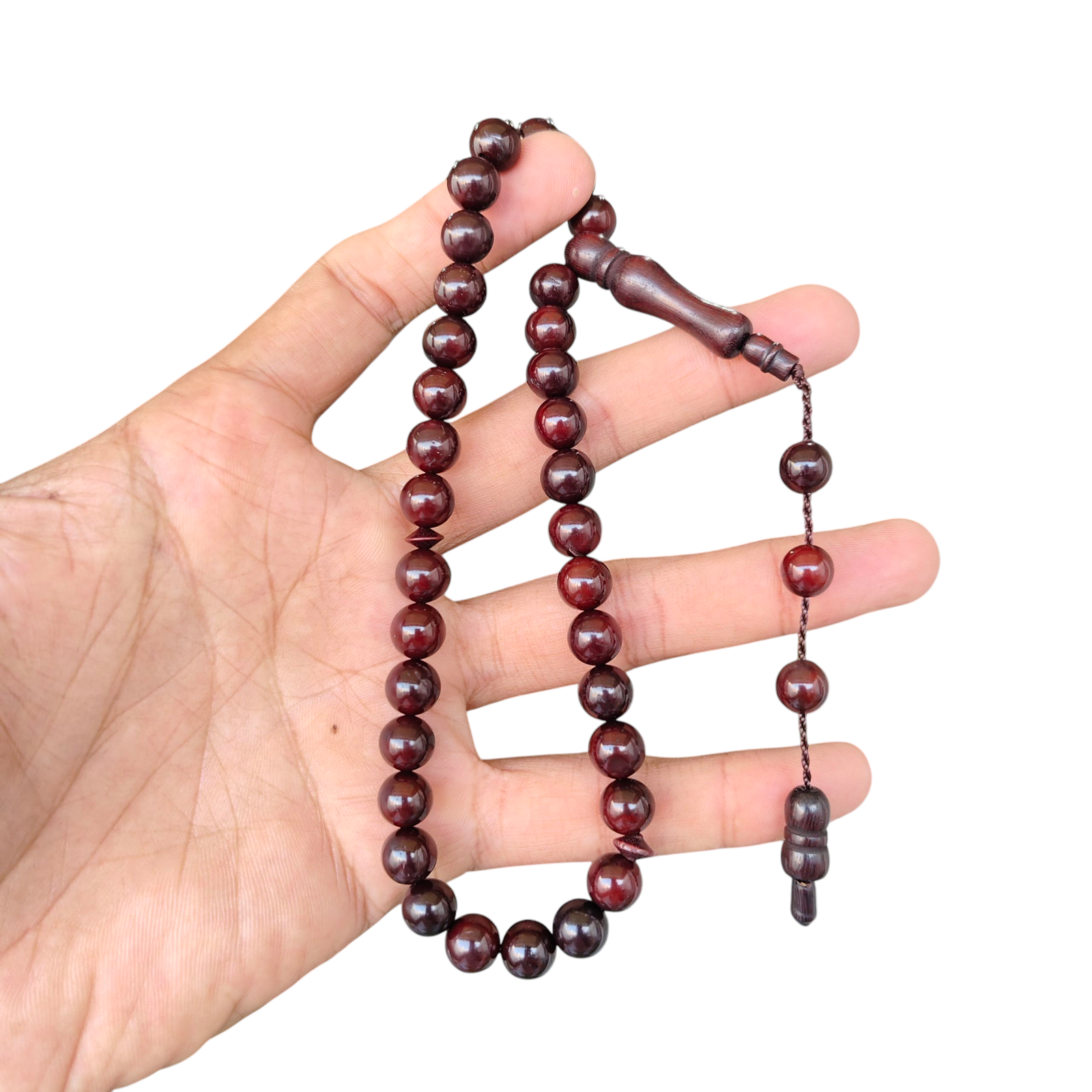 kokka wood tasbeeh 33 beads 8mm | kuka wood tasbih