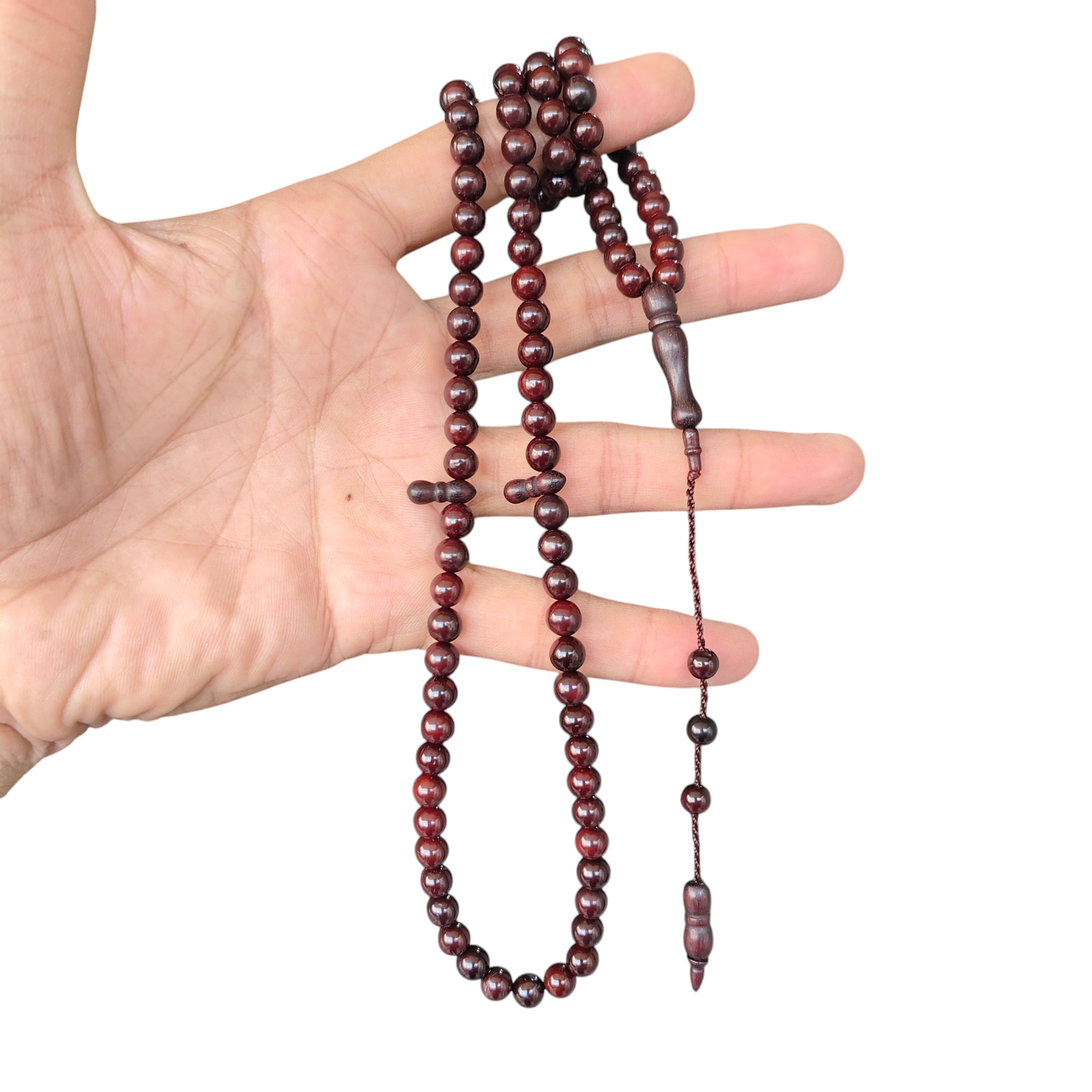 kokka wood tasbeeh 100 beads 7mm round