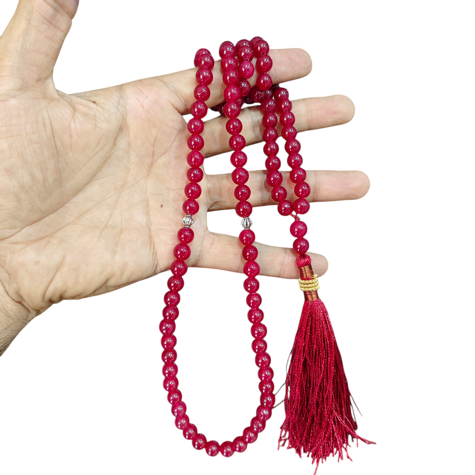 anari yaqoot stone round tasbeeh 100 beads 8mm size