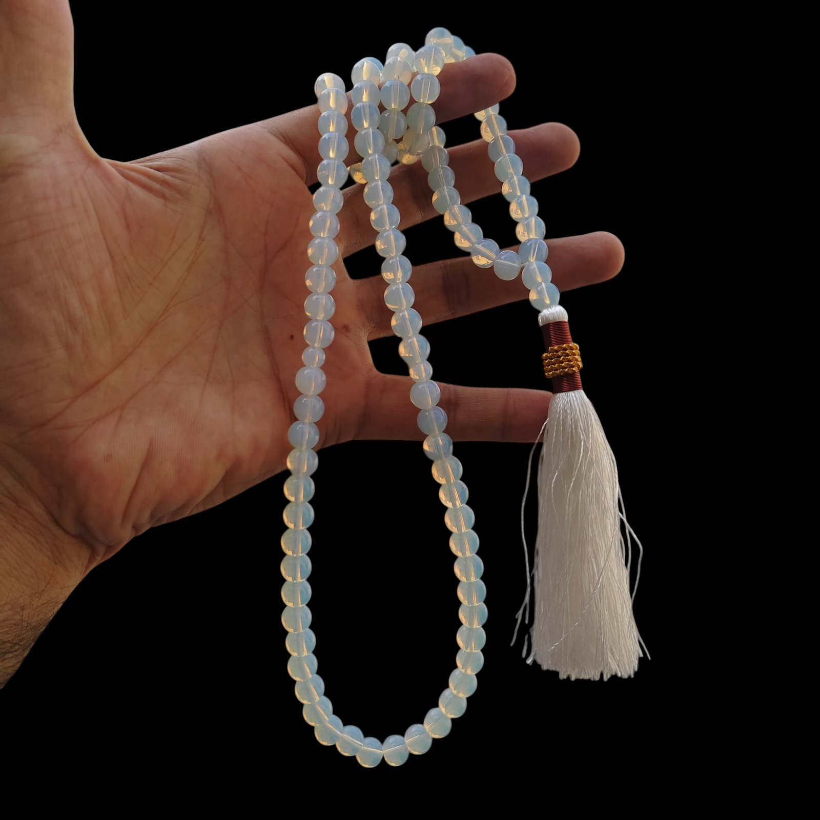 opal stone tasbeeh 100 beads 8mm size