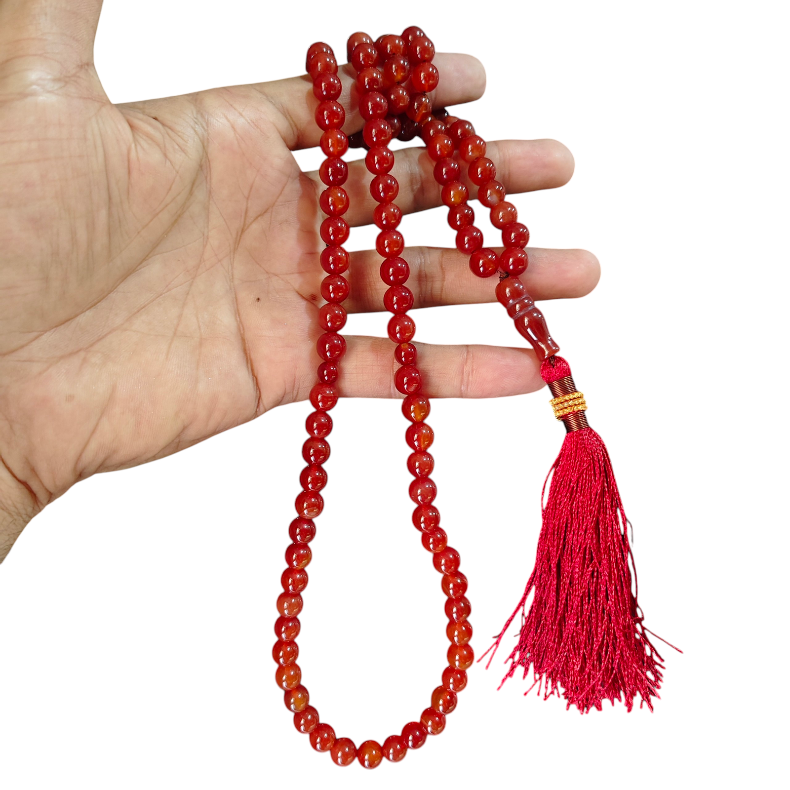 yamni aqeeq stone tasbeeh 100 beads 8mm size