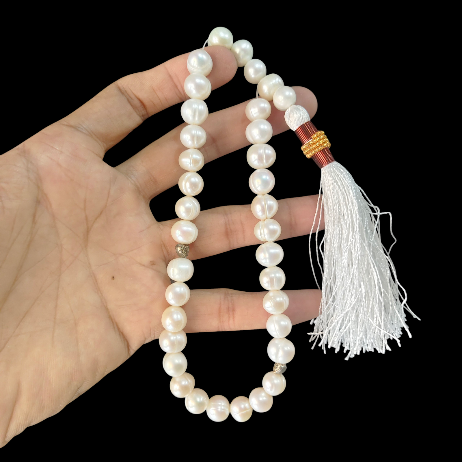natural pearl tasbeeh 33 beads 10mm size