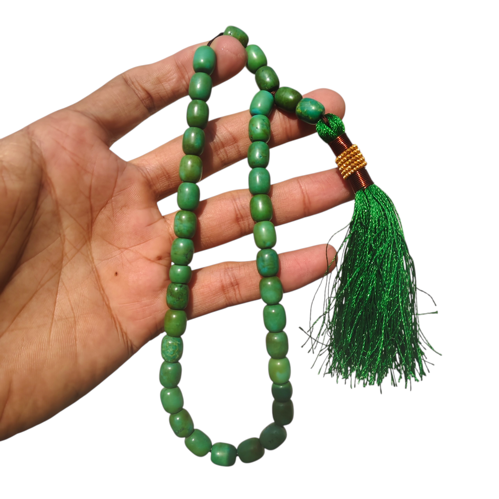 feroza hussaini stone tasbeeh 33 beads 10mm size