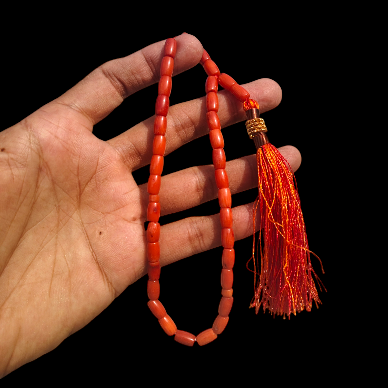 marjan stone tasbeeh 33 beads 8mm | coral tasbih