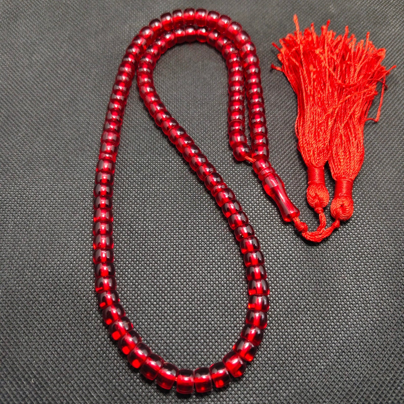 sandlus red tasbeeh 33 beads 7.5mm | sundlus tasbih