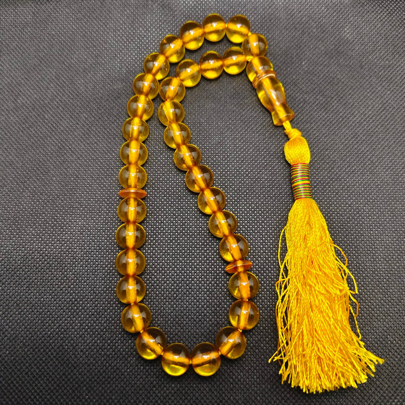 sandlus yellow tasbeeh 33 beads 11mm | sundlus tasbih